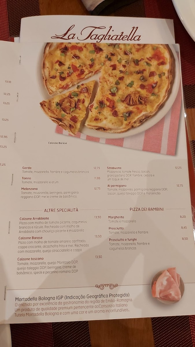 Menu Restaurante La Tagliatella Parque Das Nacoes, Lisboa-10