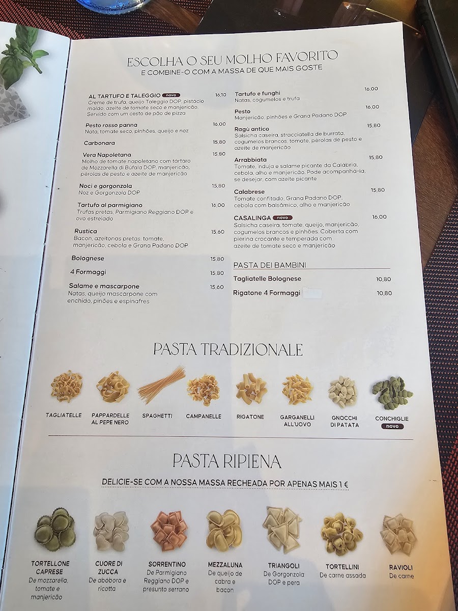 Menu Restaurante La Tagliatella Parque Das Nacoes, Lisboa-2