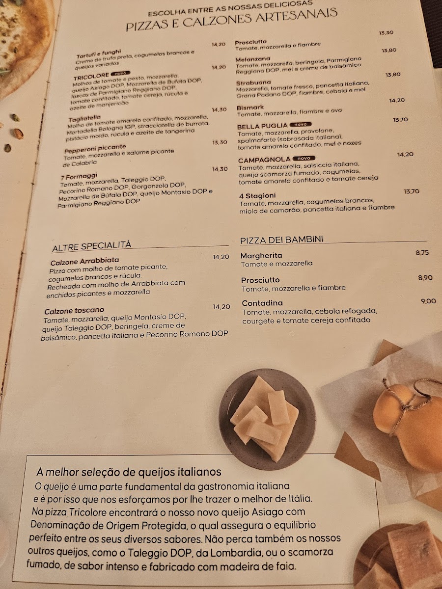 Menu Restaurante La Tagliatella Parque Das Nacoes, Lisboa-3